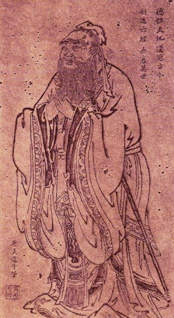 Confucius — portrait d'après Wu Daozi