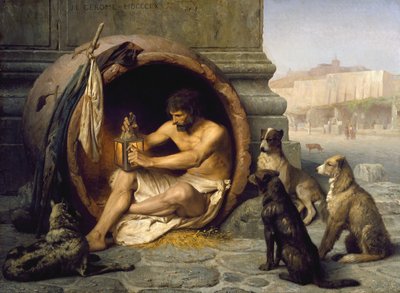 Diogène, peint par Jean-Léon Gérôme (1860)